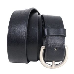 Old Navy BLACK GENUINE LEATHER 1 1/4"Wd CASUAL DRESS MEN'S BELT Sz 38 (X 70